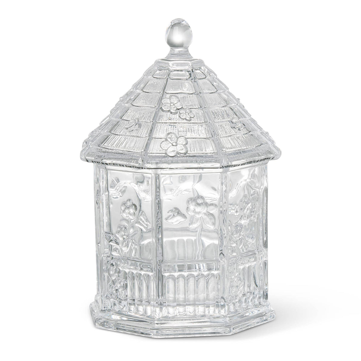 Birdhouse Glass Covered Box