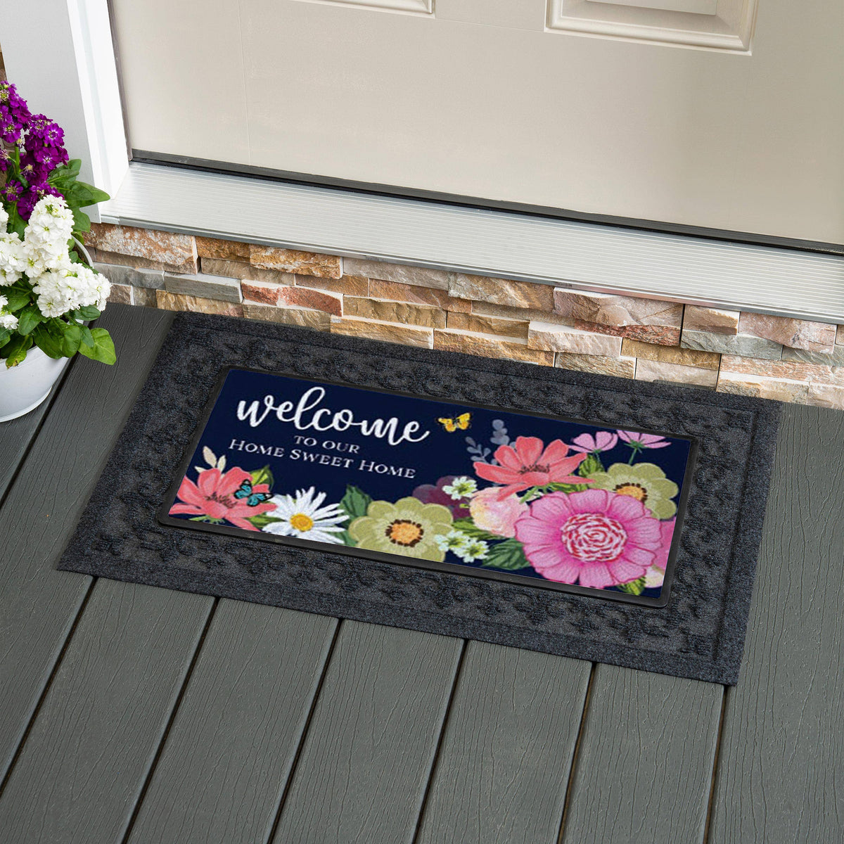Embossed Fleur de Lis Sassafras Mat Tray