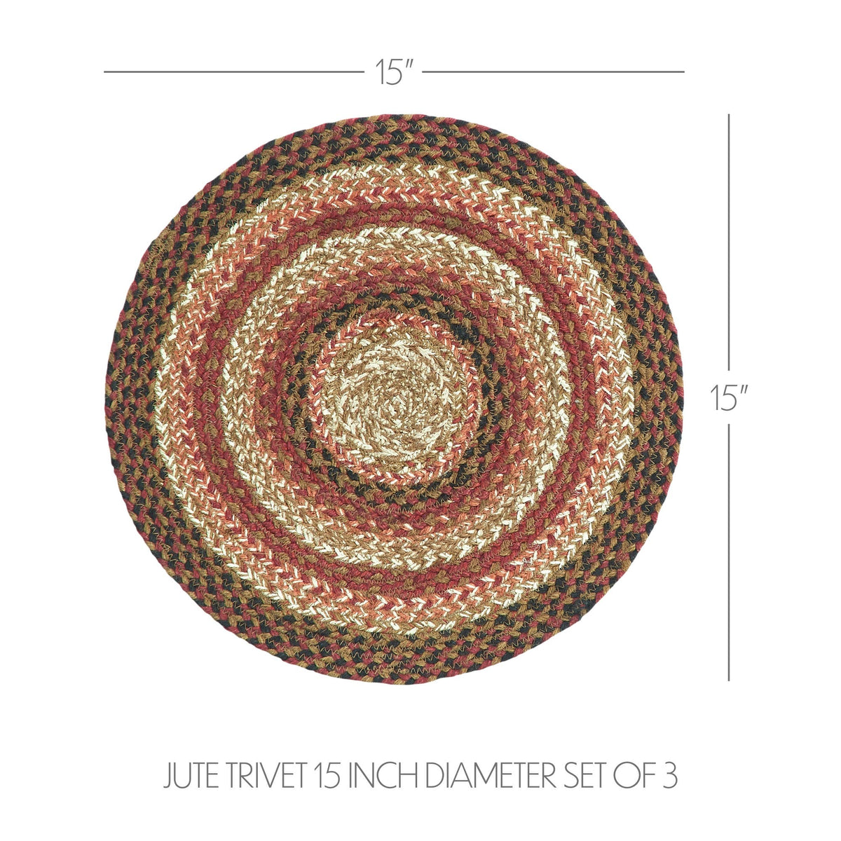 Ginger Spice Jute Trivet 15