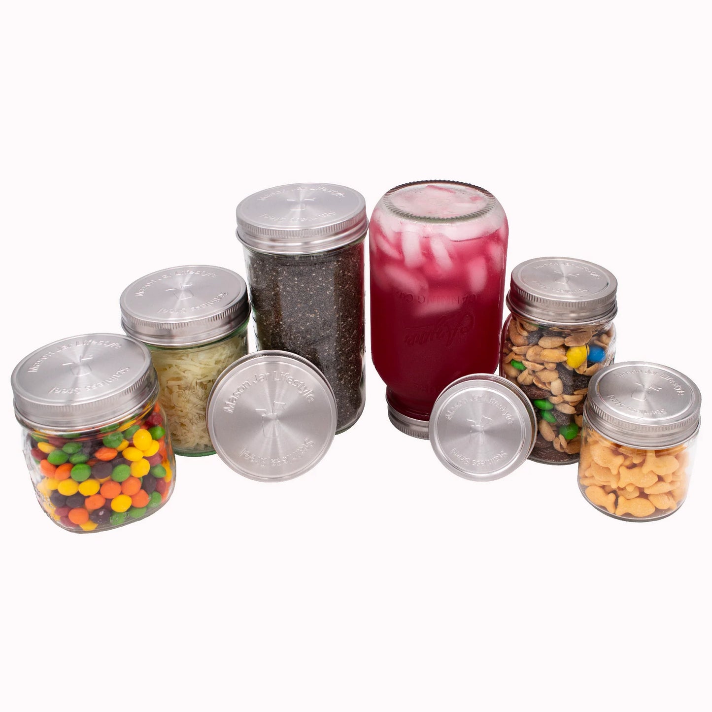 Stainless Steel Storage Lid 5 pack