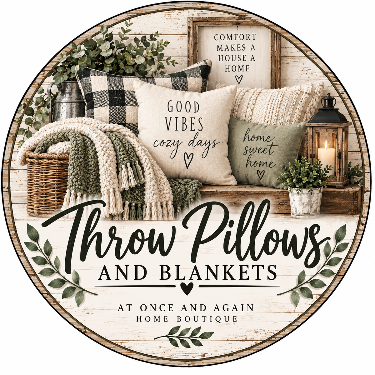 Throw Pillows & Blankets