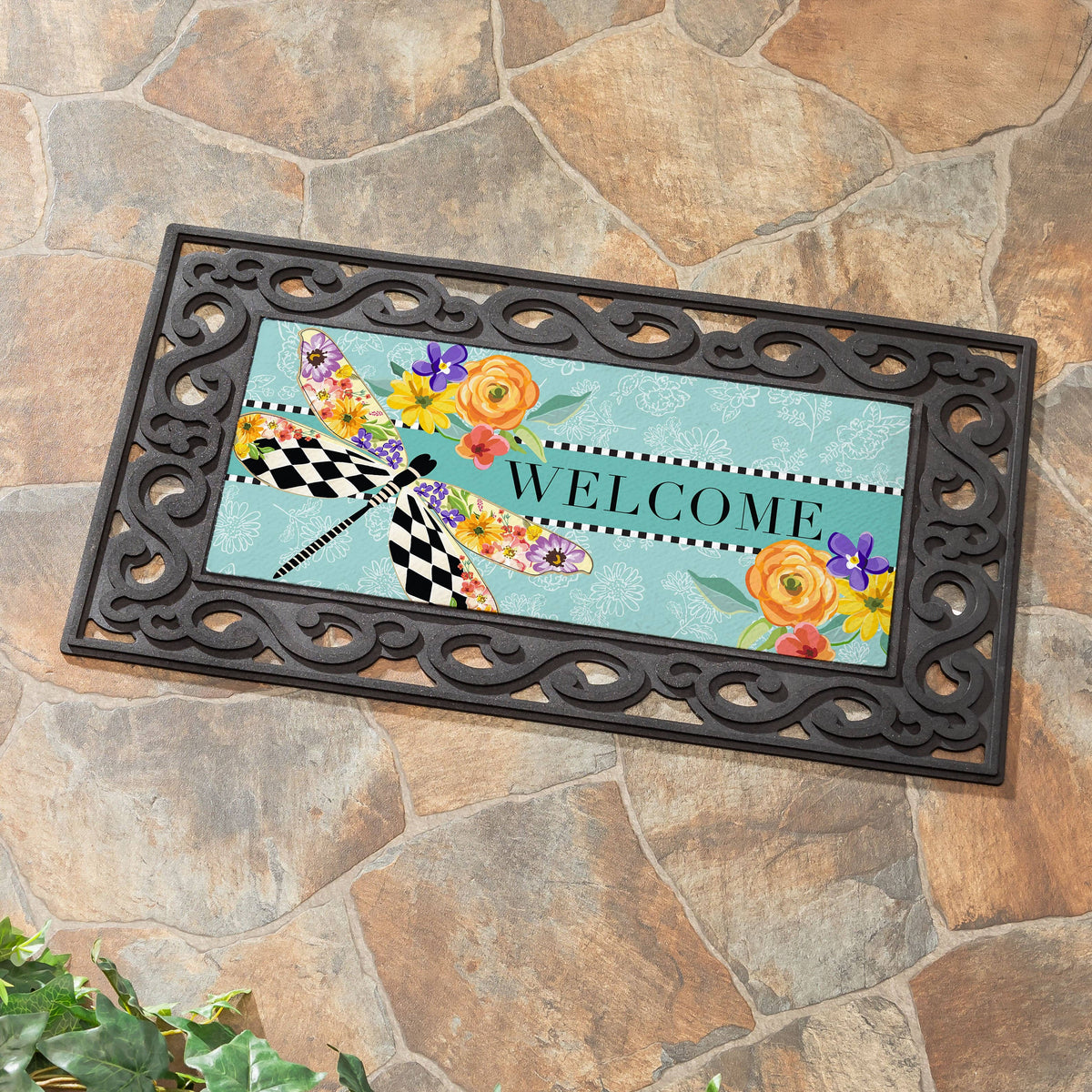 Courtly Check Dragonfly Sassafras Switch Mat