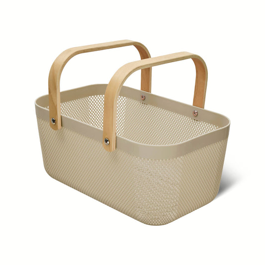 Mesh Basket w/ Wooden Handle