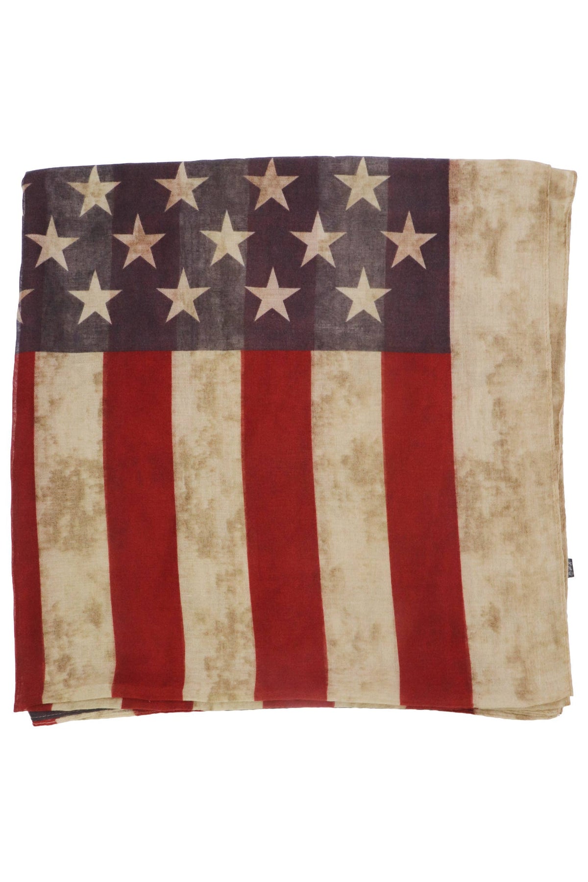 Vintage American Flag Chiffon Swim Cover-up