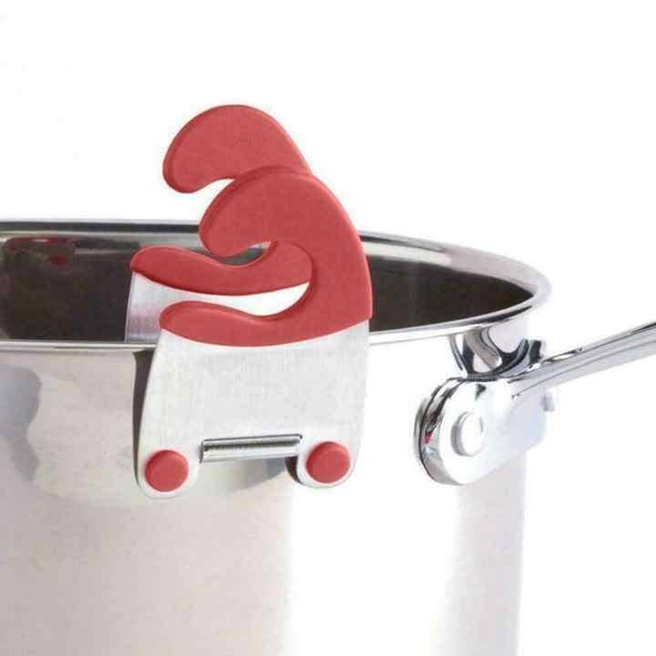 Kitchen Spoon Holder Utensil Pot Clips Cooking Kitchen Utens
