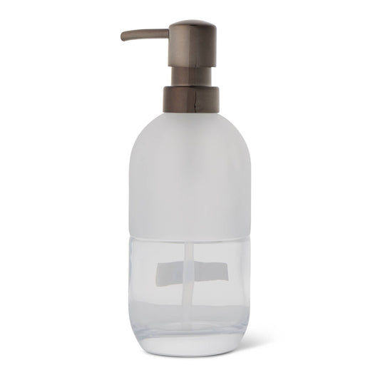 Glass Soap Dispenser - Half Glossy Half Matte