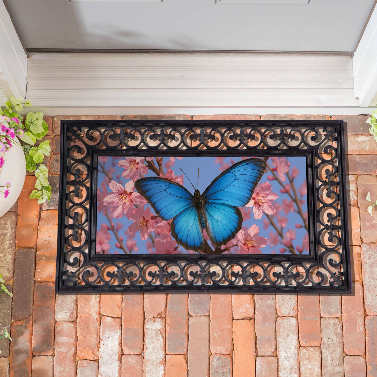 Butterfly and Cherry Blossom Delight Sassafras Switch Mat