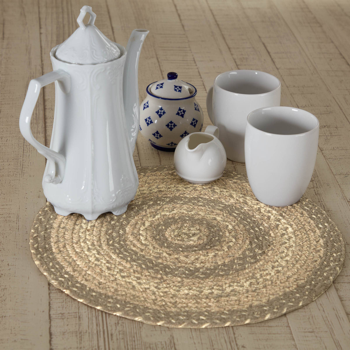 Cobblestone Braided Jute Trivet 15in