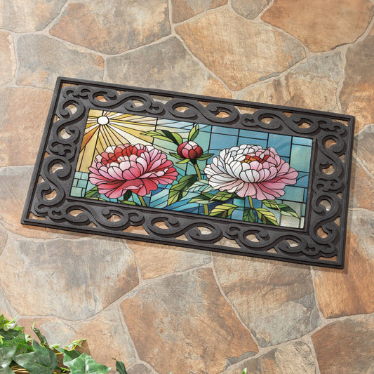 Floral Stained Glass Sassafras Switch Mat