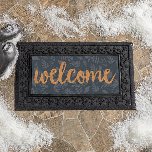 Grateful Gatherings Welcome Friends of Fall Flocked Coir Sas
