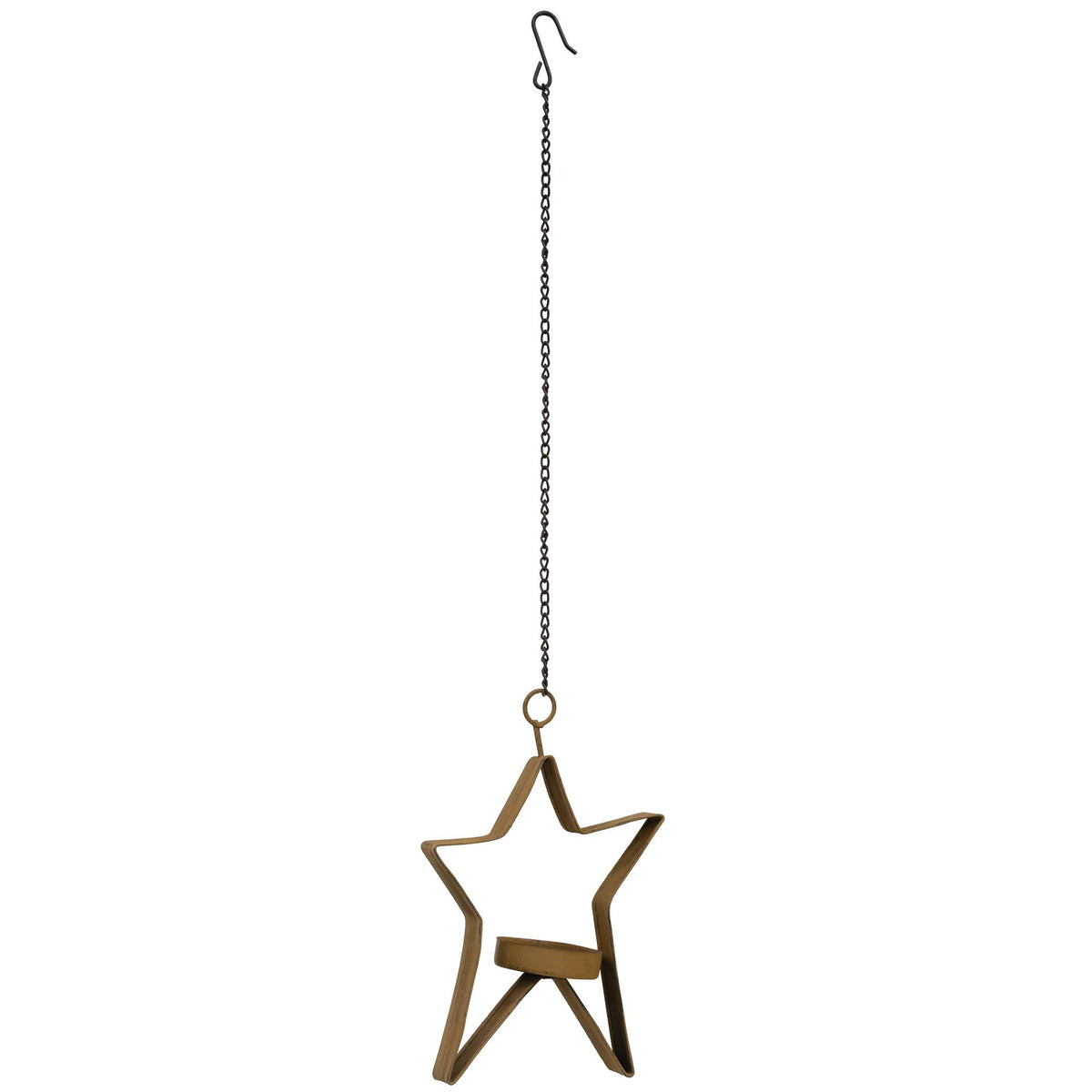 Hanging Whimsical Star Timer Tealight Holder, 3 Assorted