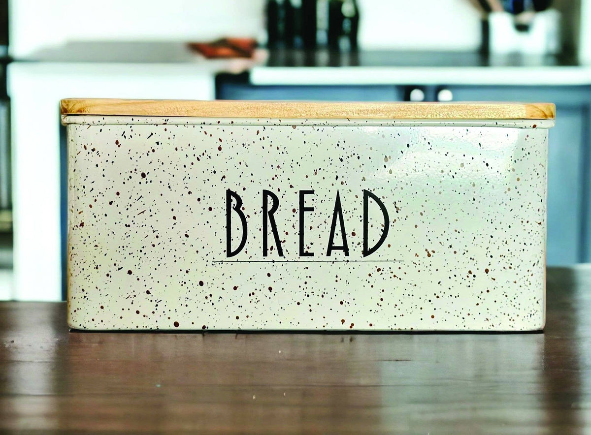 Black/Gold Speckle Bread Box
