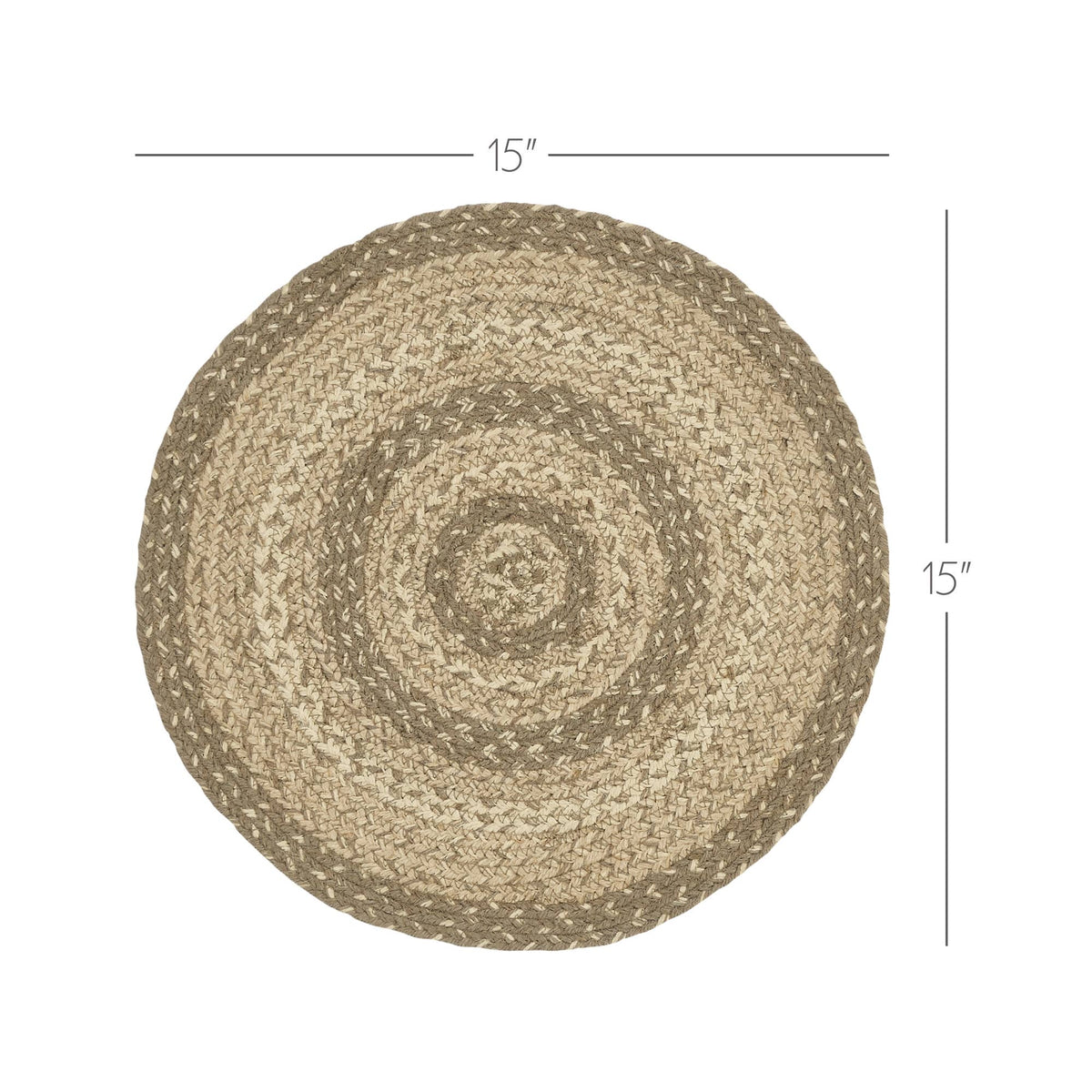 Cobblestone Braided Jute Trivet 15in
