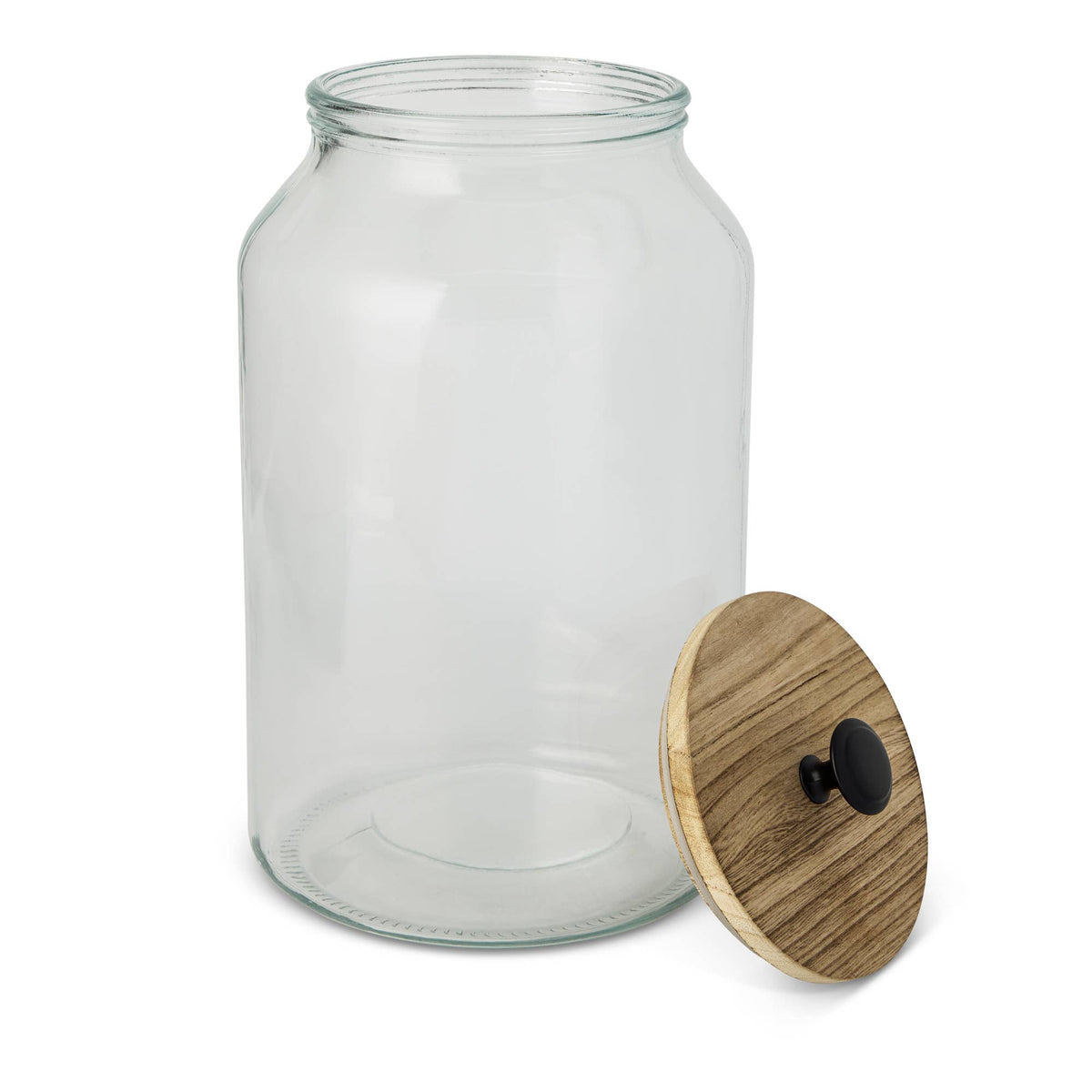 133oz Laundry Storage Jar with Bamboo Lid and Labels