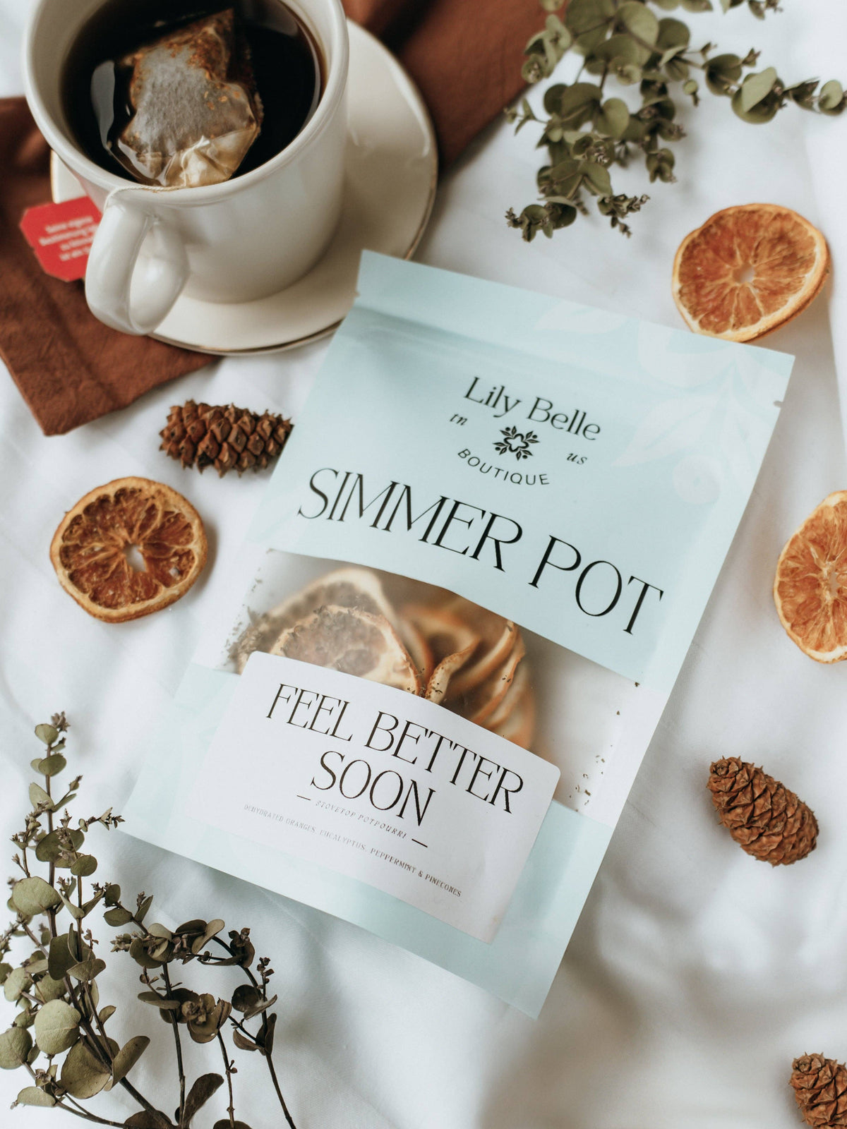 Feel Better Soon Simmer Pot | Orange Peppermint Eucalyptus