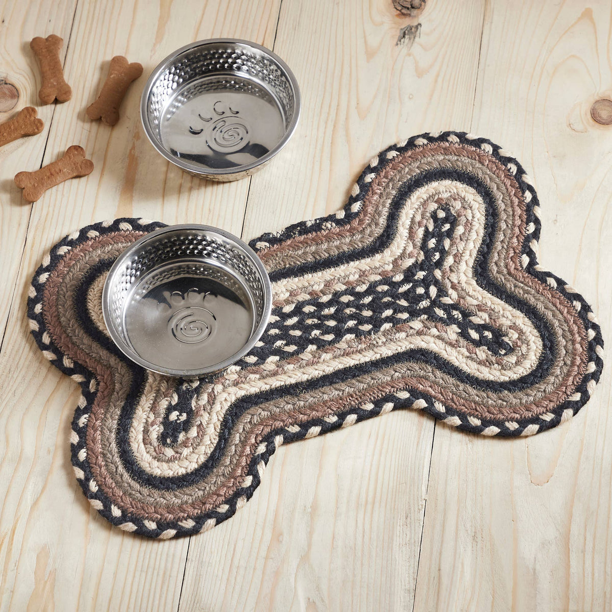 Sawyer Mill Charcoal Indoor/Outdoor Small Bone Rug